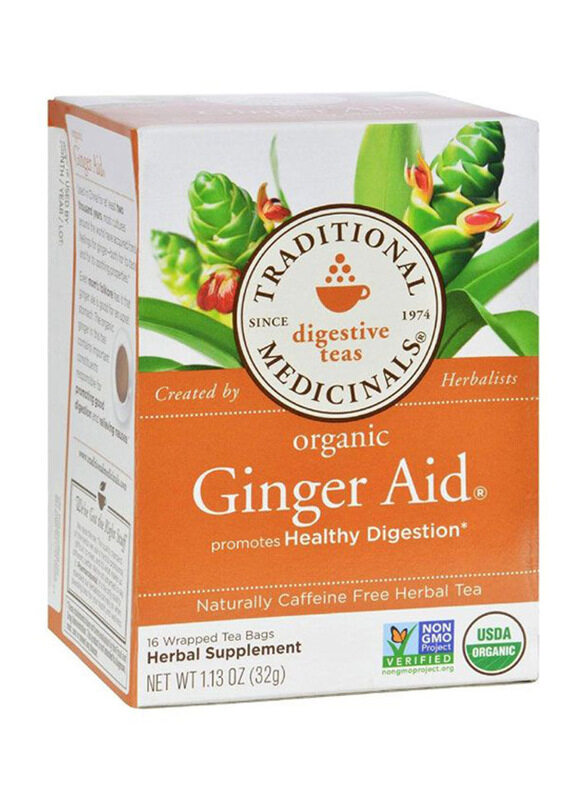 

Traditional Medicinals Ginger Aid Tea, 16 Tea Bags