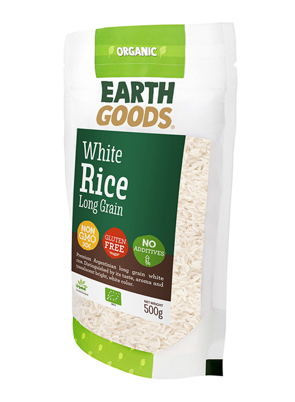 Earth Goods Organic Longgrain White Rice, 500g