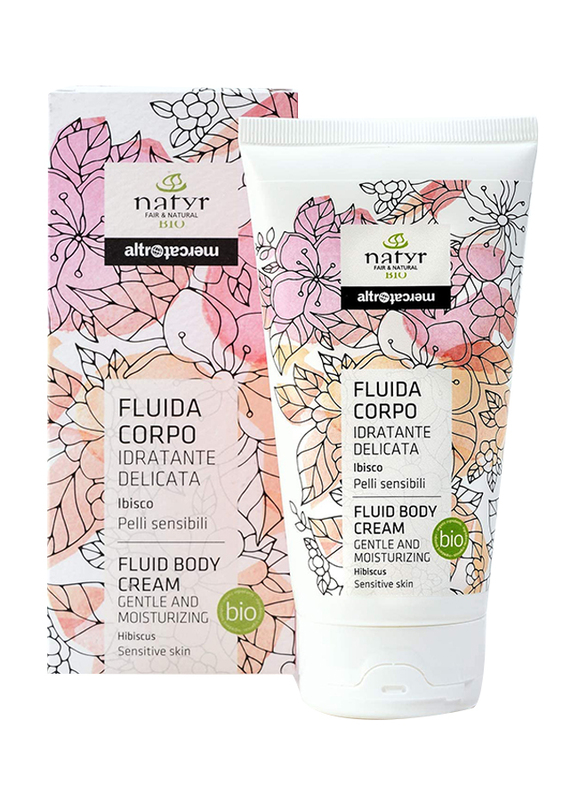 Natyr Fluid Hibiscus Body Cream, 150ml