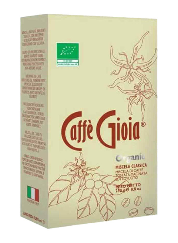 Caffe Gioia Organic Classic Blend Ground Coffee for Moka, 250g