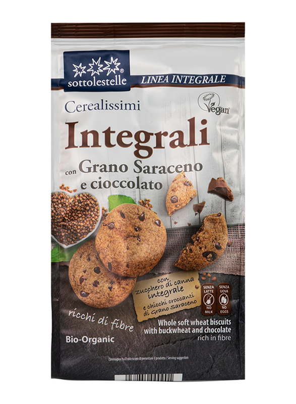 Sottolestelle Organic Biscuits with Buckwheat & Chocolate, 300g