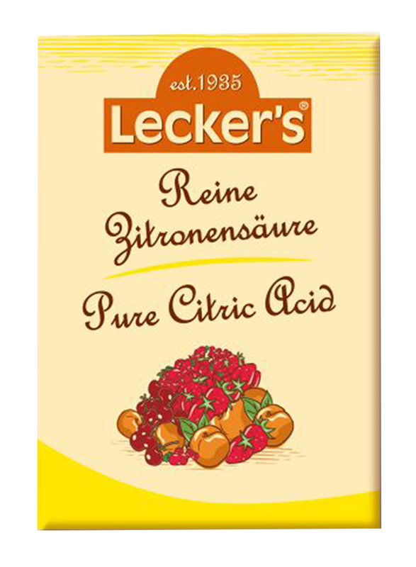 Lecker's Organic Pure Citric Acid, 2 x 10g