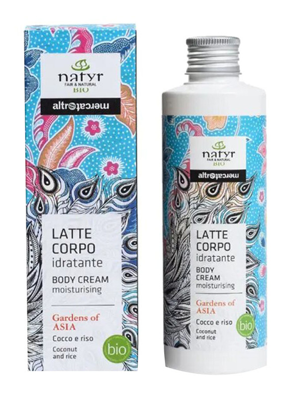 Natyr Latte Corpo Idratante Body Cream Moisturising, 200ml