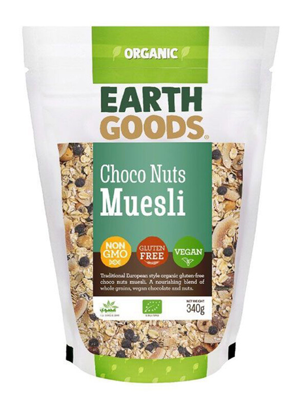 

Earth Goods Organic Gluten-free Choco Nuts Muesli, 340g