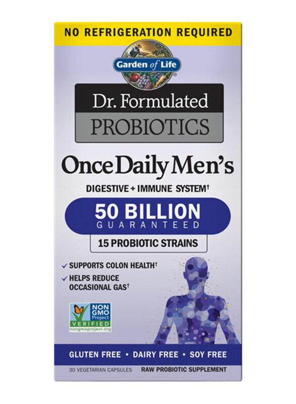 

Garden of Life Dr. Formulated Probiotics Men's Digestive & Immune System Supplement, 30 Capsules