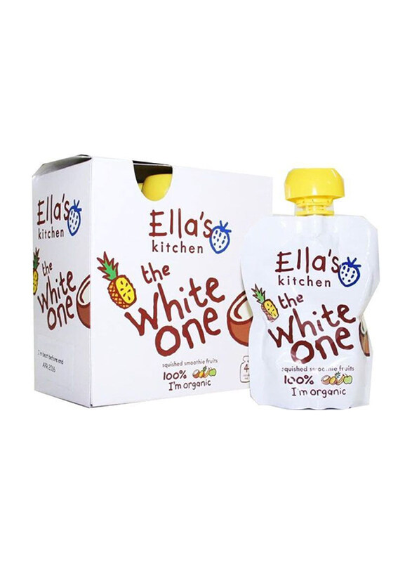 

Ella's Kitchen Organic The White One Squished Smoothie Fruits, 4 x 90g