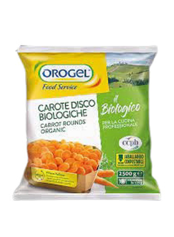 Orogel Organic Rounds Carrot, 2.5 Kg