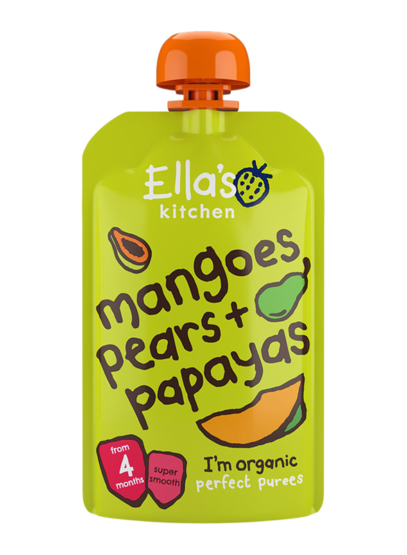 Ella's Kitchen Organic Mangoes/Pears/Papaya, 120g
