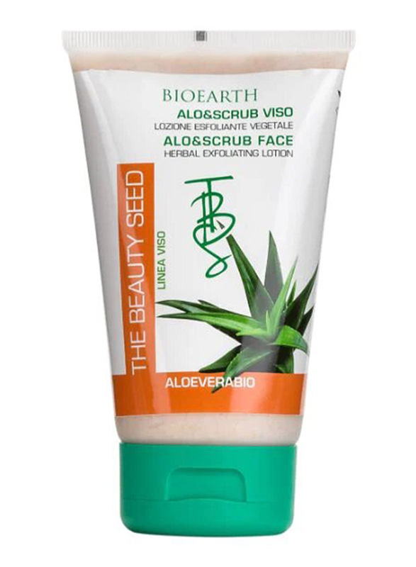 Bioearth Organic Aloe & Scrub Face, 150ml