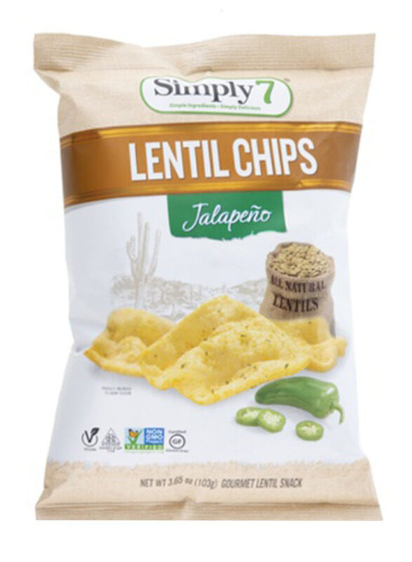 

Simply 7 Jalapeno Lentil Chips, 12 x 103g