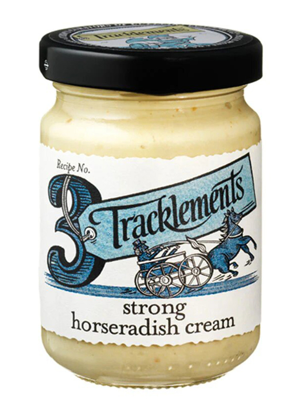 Tracklements Gluten Free Organic Strong Horseradish Cream Non GMO, 140g