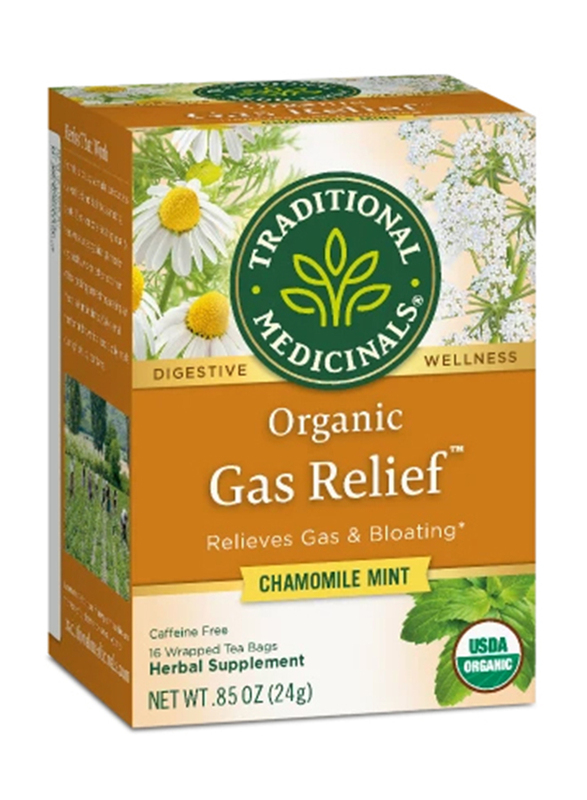 

Traditional Medicinals Gas Relief Tea, 16 Pieces