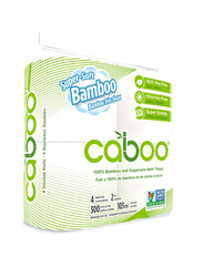 Caboo Organic Bathroom Tissue, 4 Rolls, 300 Sheets