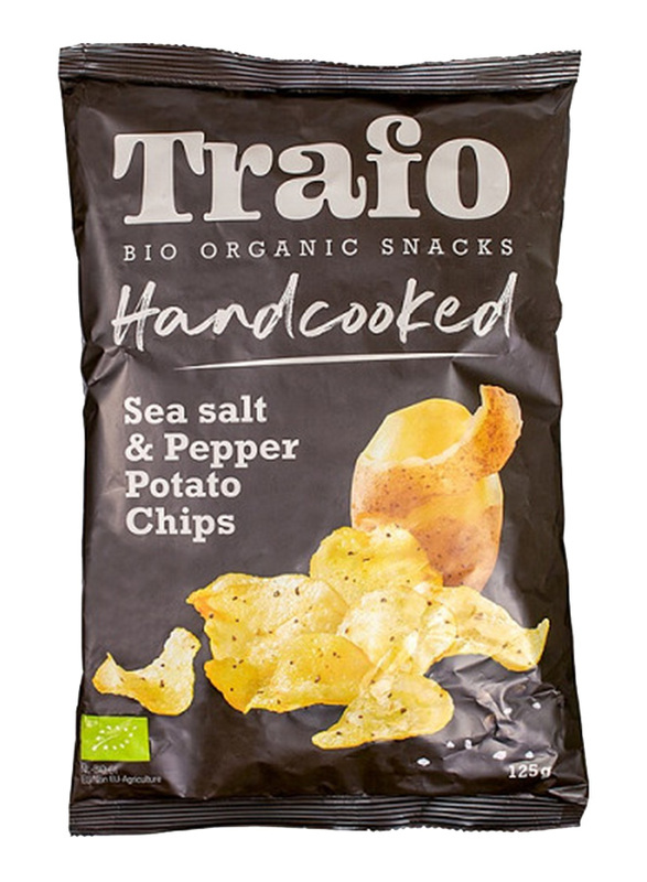 Trafo Handcooked Chips Sea Salt & Pepper, 10 x 125g