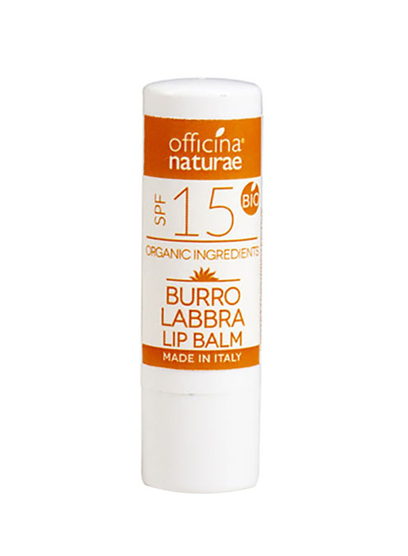 Officina Naturae Organic Lip Balm SPF 15, White