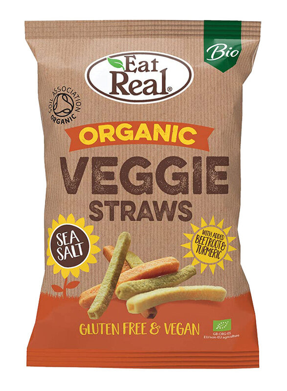 

Eat Real Organic Veggie Straws, 100g