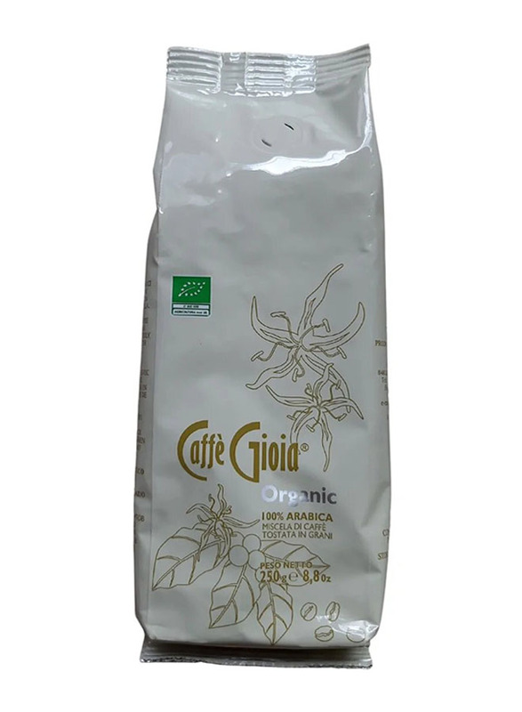 Caffe Gioia 100% Organic Roasted Coffee Beans Arabica, 250g