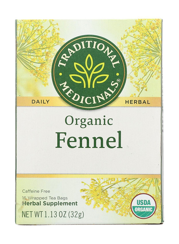 Traditional Medicinals Organic Fennel Herbal Tea, 16 Tea Bags