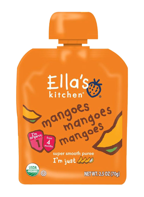 Ella's Kitchen Mangoes Super Smooth Puree, 70g