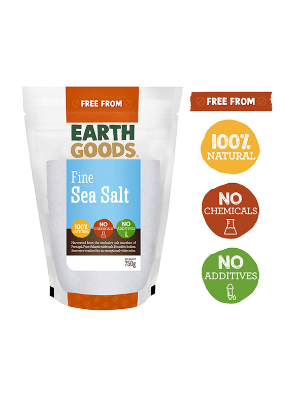 Earth Goods Organic Fine Sea Salt, 750g