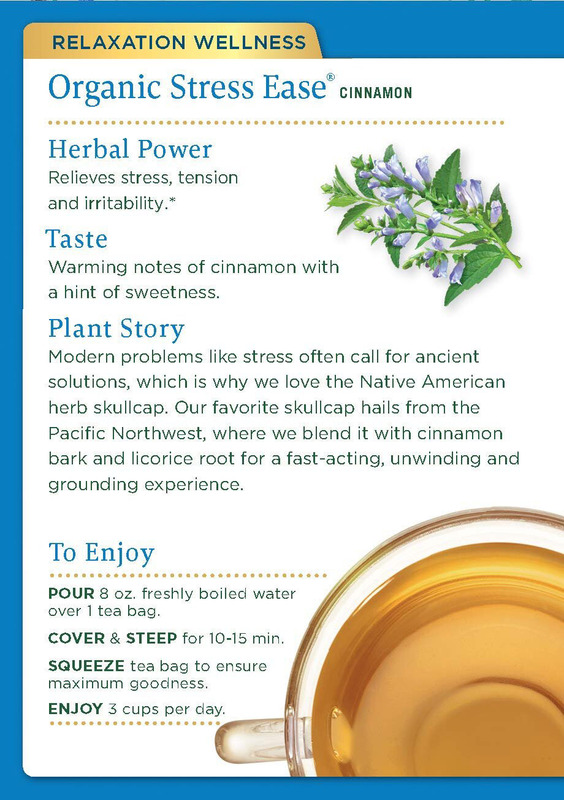 Traditional Medicinals Stress Ease Tea, 16 Tea Bags