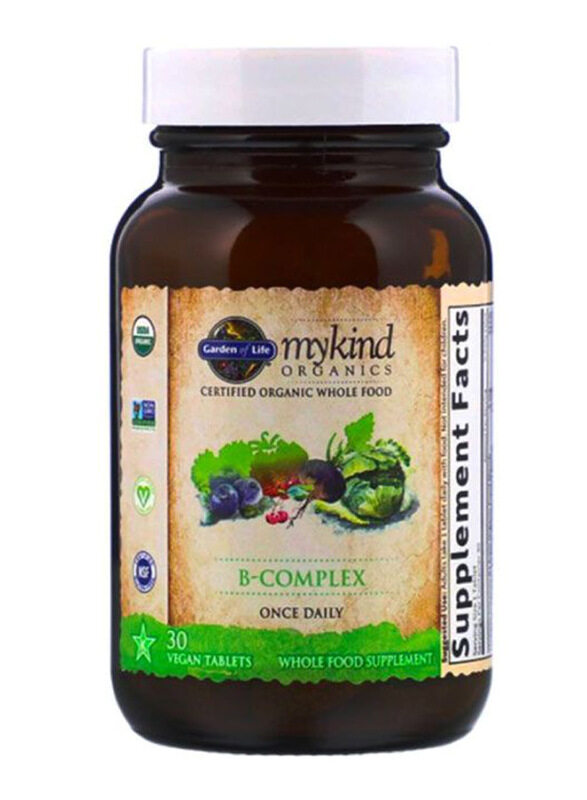 

Garden of Life Mykind Organics B-Complex Whole Food Supplement, 30 Tablets