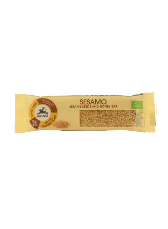 Alce Nero Organic Sesame Bar with Honey, 22g