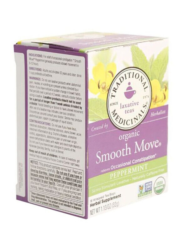 

Traditional Medicinals Smooth Move Peppermint Tea, 16 Bags