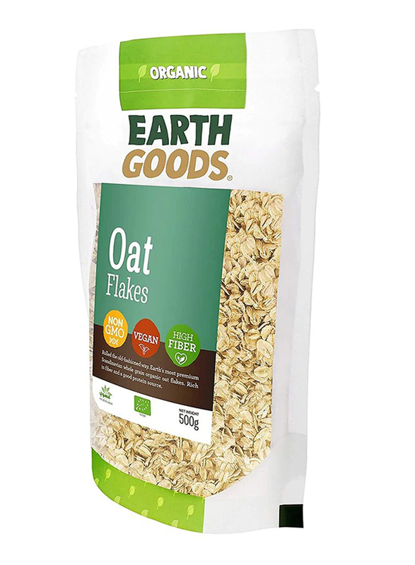 Earth Goods Organic Oat Flakes, 500g