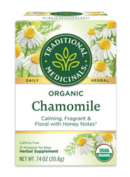 Traditional Medicinals Organic Chamomile Herbal Tea, 16 Tea Bags