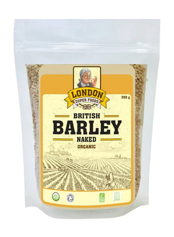 London Super Foods Organic British Barley Naked, 350g