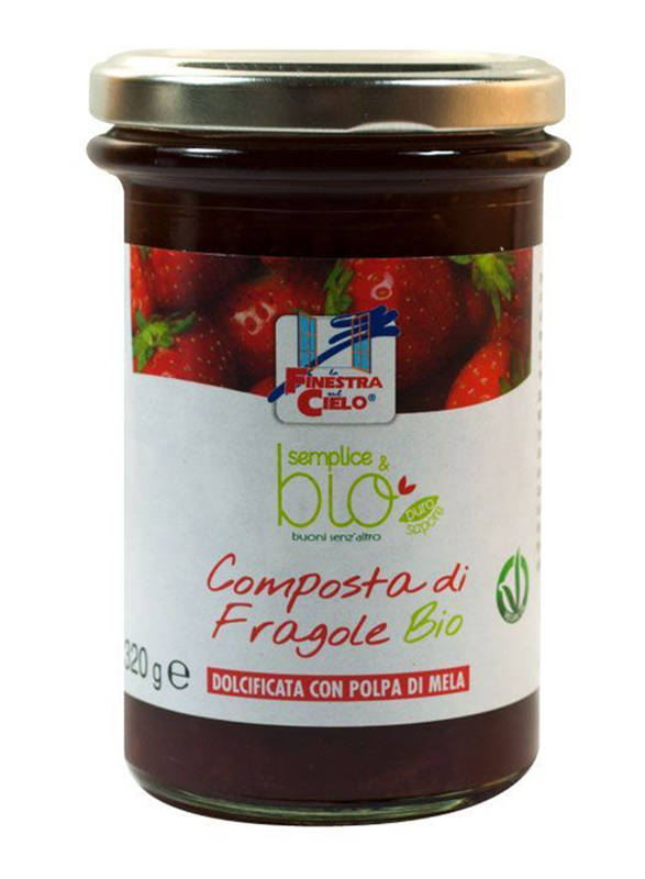 La Finestra Organic Strawberry Jam, 320g