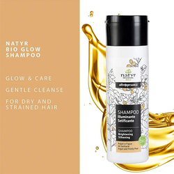 Natyr Llluminante Setificante Brightening & Silkening Shampoo for Dull and Treated Hair, 200gm