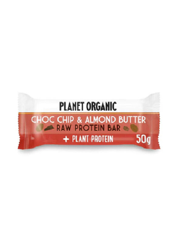 

Planet Organic Raw Protein Bar, 50gm, Chip & Almond Butter