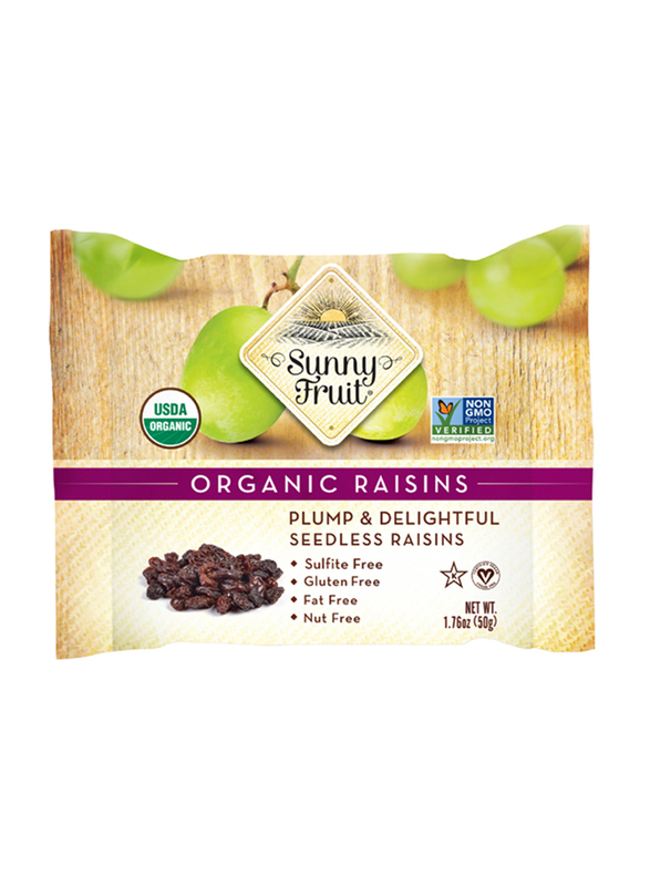 Sunny Fruit Organic Raisins, 50g