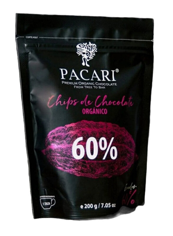 

Pacari Organic Chocolate Bar 60% Raw Sugar Free, 200g