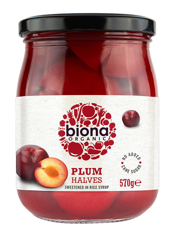 

Biona Organic Plum Halves in Rice Syrup, 570g