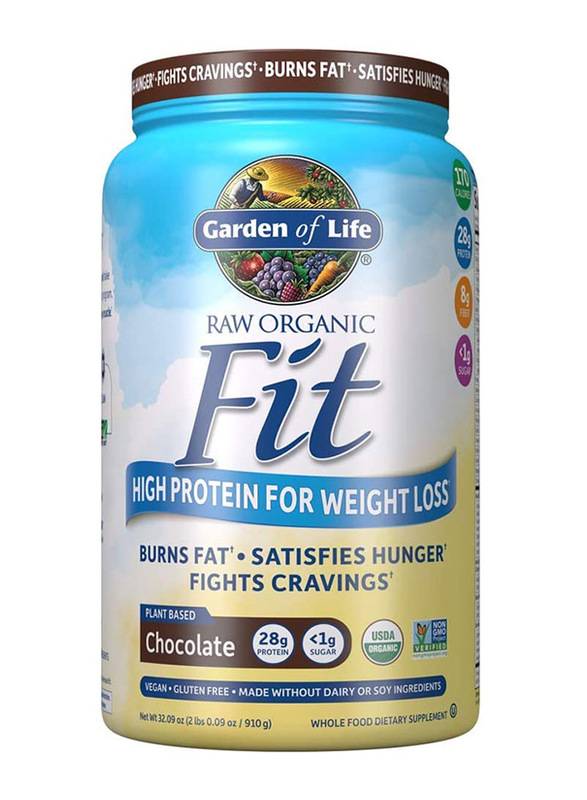 Garden of Life Raw Organic Fit Plant Protein Powder Supplement, 922gm, Chocolate