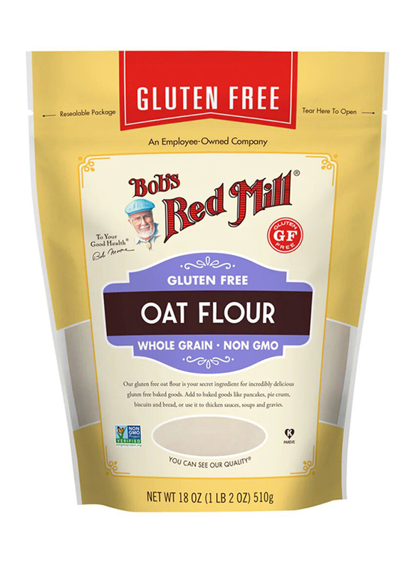 Bob's Red Mill Organic Oat Flour Whole Grain, 18 oz