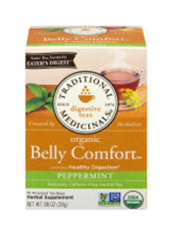 

Traditional Medicinals Organic Peppermint Belly Comfort Tea, 16 Tea Bags