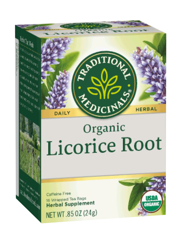 Traditional Medicinals Organic Licorice Root Tea, 16 Tea Bags