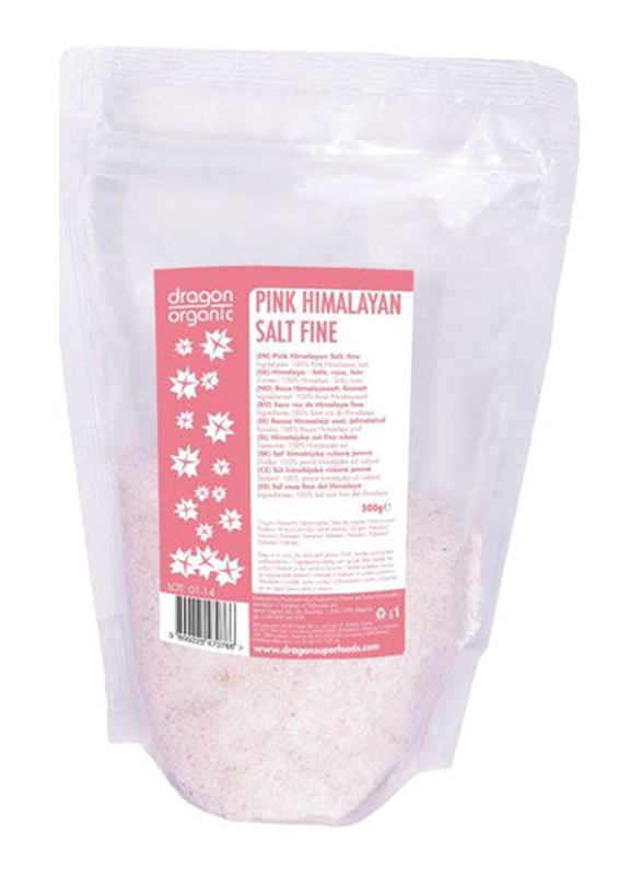 Dragon Superfoods Organic Pink Himalayan Salt Fine, 500g