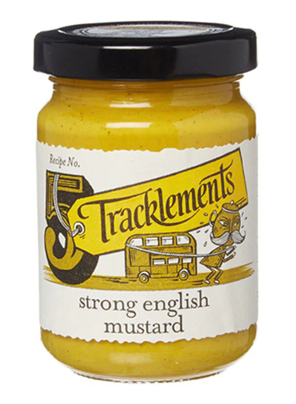 Tracklements Gluten Free Organic Strong English Mustard Non GMO, 140g