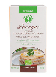 Probios Organic Whole Durum Wheat Pasta Lasagne, 500g