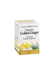 Traditional Medicinals Organic Golden Ginger Supplement Herbal Tea, 16 Tea Bags