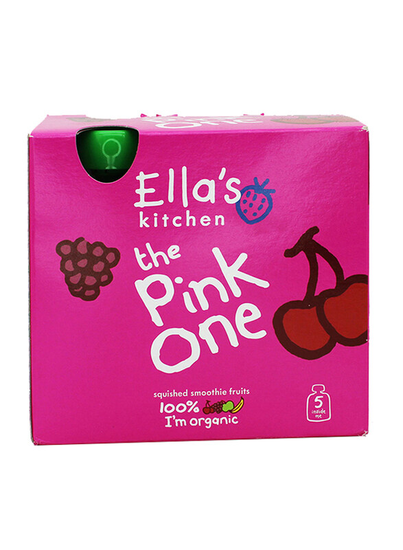 

Ella's Kitchen Organic The Pink One Squished Smoothie Fruits, 5 x 90g