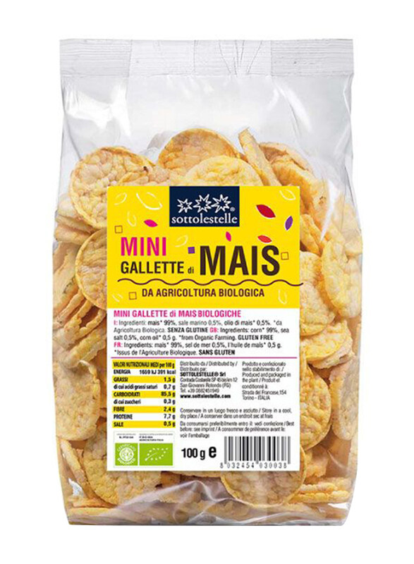 

Sottolestelle Organic Mini Corn Cakes, 100g