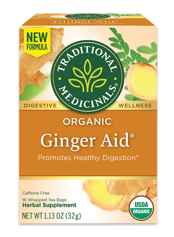 Traditional Medicinals Organic Ginger Acid Tea, 16 Tea Bags