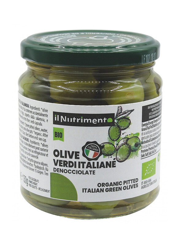 

Il Nutrimento Organic Pitted Green Olives In Brine, 280g