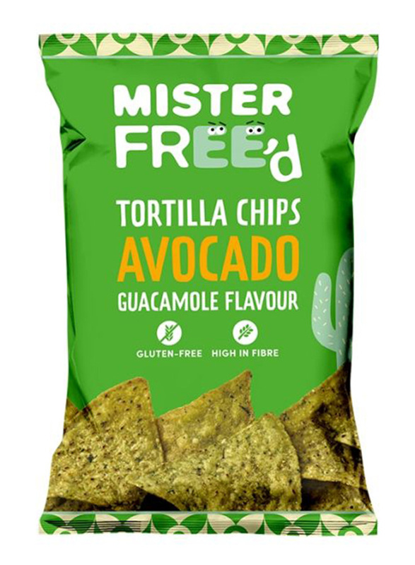 Mister Freed Vegan Tortilla Chips Avocado Guacamole Flavour, 135g